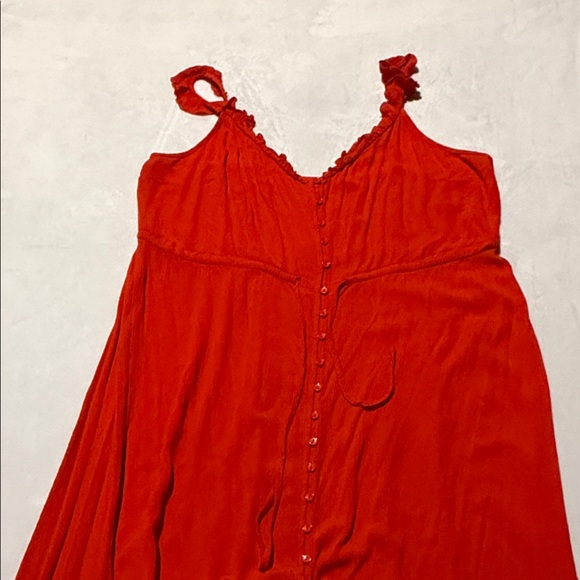 City Chic ruffle maxi hi low dress - Picture 3 of 8